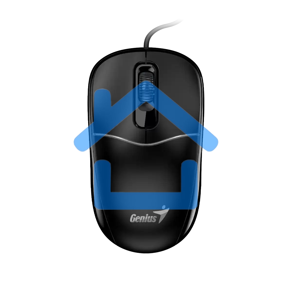 Мышь проводная Genius DX-111 черный, 1200 dpi, USB, кнопки - 3