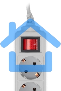 Сетевой фильтр PC Pet AP01006-3-GR 3м (5 розеток) серый