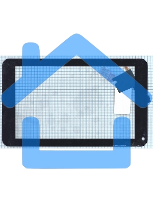 Сенсорное стекло (тачскрин) для LG Optimus Pad (V900), черное