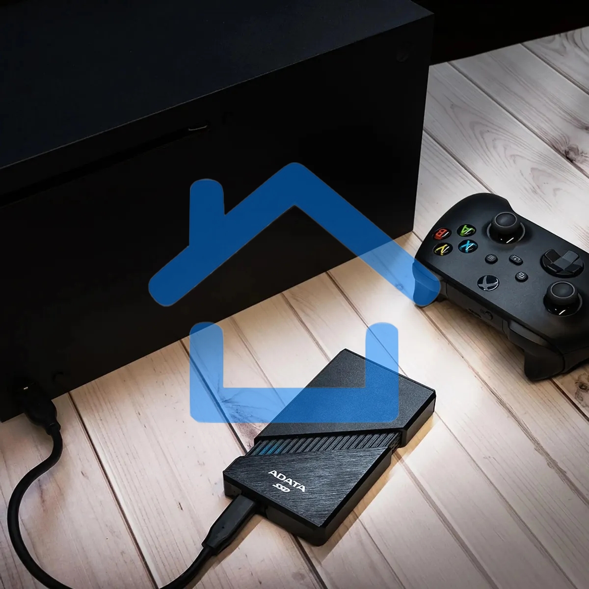 Накопитель SSD   ADATA SE920 USB-C 2Tb EXT. черный