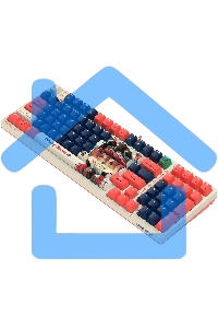 Клавиатура проводная A4Tech Bloody AT98 Proxy Boom USB бежевый/красный