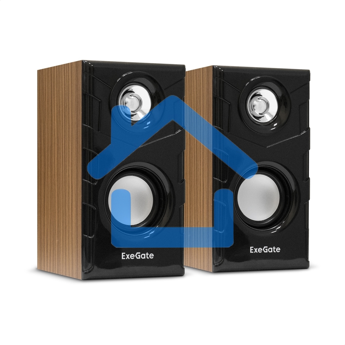 Акустическая система 2.0 ExeGate EX289694RUS Tango 316 (питание USB, 2х3Вт (6 Вт RMS), 80-20000Гц, дерево)