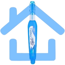 Ручка корректор Deli EH10590 голубой, корпус белый 3мл, дисплей картонный