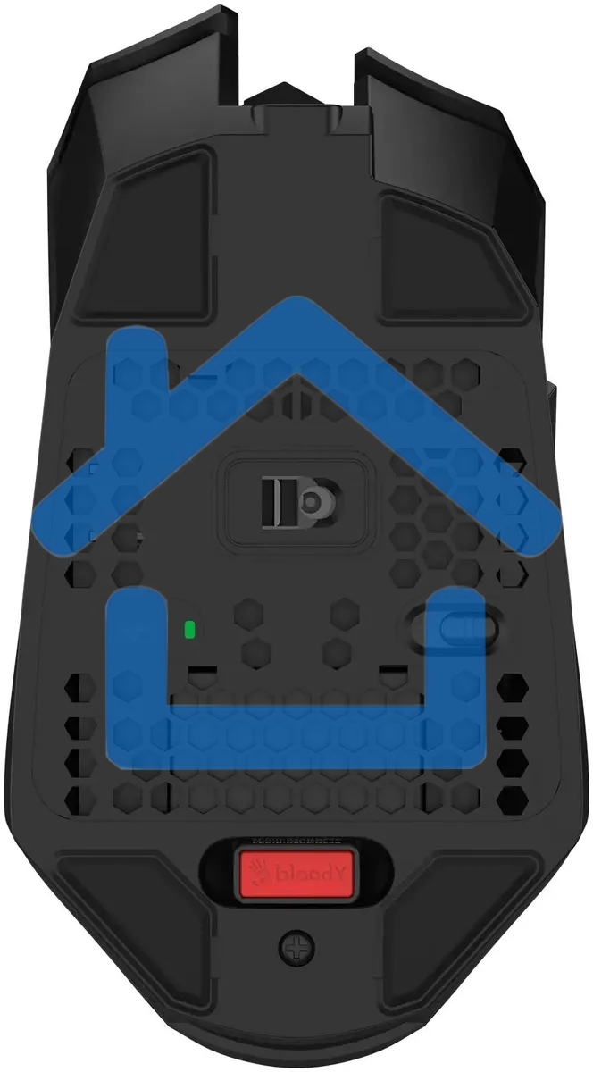 Мышь беспроводная A4Tech Bloody R36 Ultra черный, 12000 dpi, радиоканал, USB, кнопки - 7
