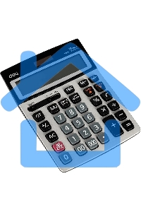 Калькулятор бухгалтерский Deli E39265 серый 16-разр.