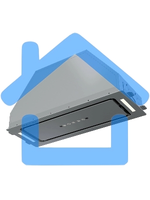 Вытяжка встраиваемая Zigmund & Shtain K 014.7 S серебристый, 72 см, 1100 куб. м/ч, 62 дБ