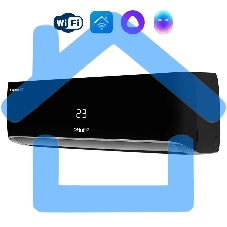 Блок внутренний сплит-системы Shuft Asgard DC Black SFTHAI/in-09HN8/BL инвертор, 9000 BTU, 25 м2, 27,5 дБ, охлаждение, обогрев, осушение, черный