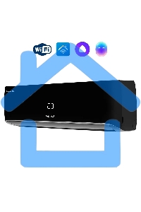 Блок внутренний сплит-системы Shuft Asgard DC Black SFTHAI/in-09HN8/BL инвертор, 9000 BTU, 25 м2, 27,5 дБ, охлаждение, обогрев, осушение, черный