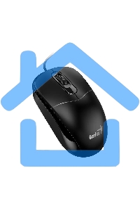 Мышь проводная Genius DX-111 черный, 1200 dpi, USB, кнопки - 3