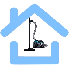 Пылесос Samsung VC18M3140VN/EV зеленый, 380/1800 Вт, уборка сухая, пылесборник контейнер, 2 л