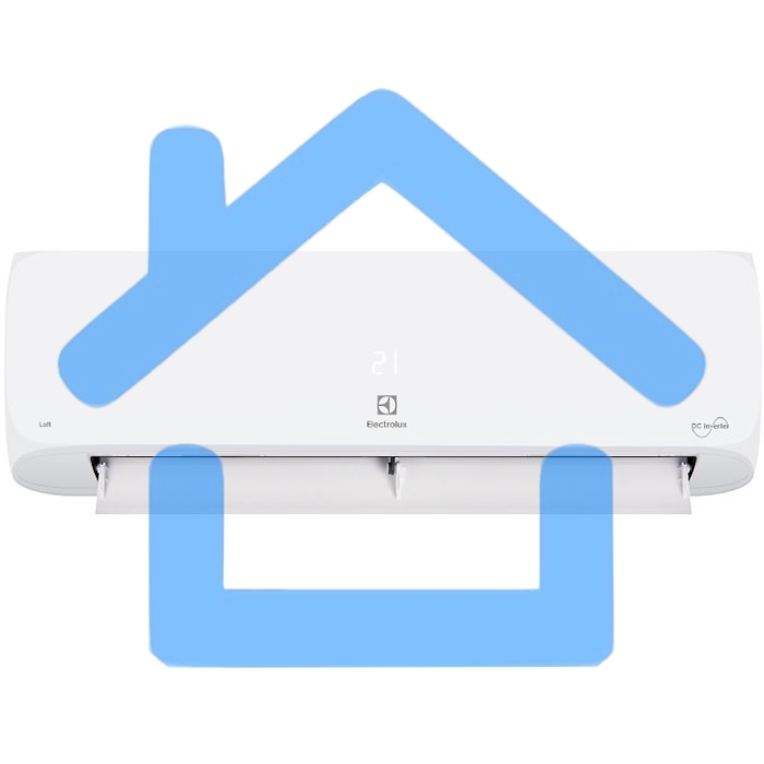 Блок внутренний сплит-системы Electrolux EACS/I-07HAL/N8/in инвертор, 7000 BTU, 20 м², 23 дБ, охлаждение, обогрев, осушение, белый