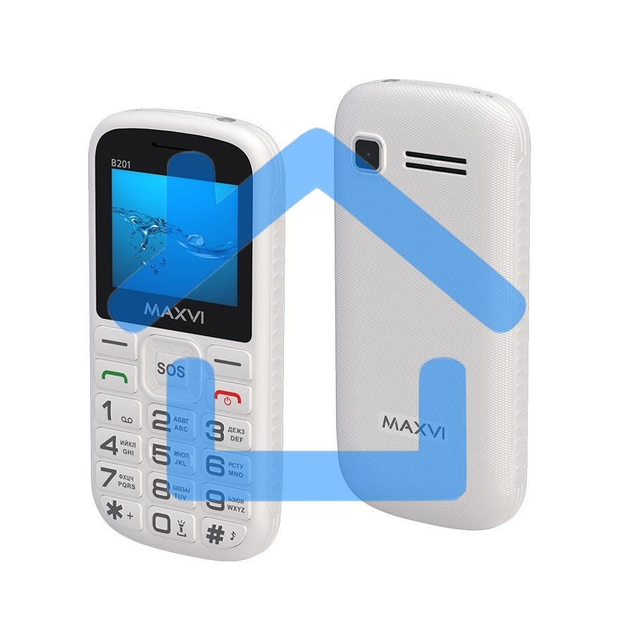 Мобильный телефон Maxvi B201 белый