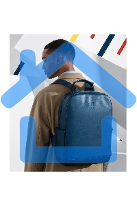 Рюкзак Moleskine CLASSIC (ET86UBKB20) 32x42x11см эко-кожа синий сапфир