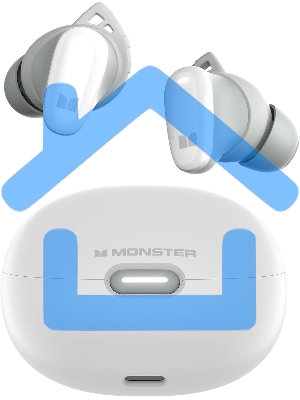 Наушники беспроводные MONSTER N-Lite 206 (MH22193) белые