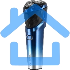 Электробритва роторная Hyundai H-SH8089 реж.эл.:3 питан.:аккум. голубой