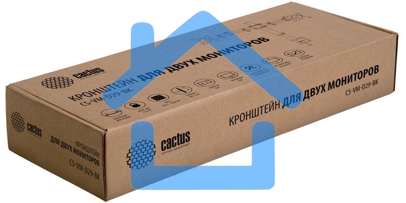 Кронштейн для мониторов Cactus CS-VM-D29-BK черный 13