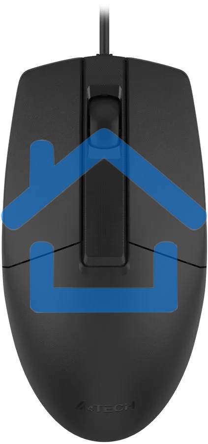 Мышь проводная A4Tech OP-335S черный, 1200 dpi, USB, кнопки - 3
