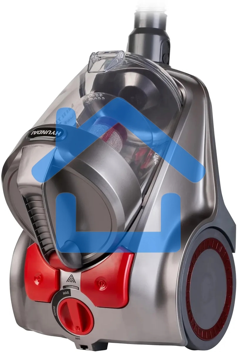 Пылесос Hyundai HYV-C4500 темно-серый, 380/2400 Вт, уборка сухая, пылесборник контейнер 3.5 л
