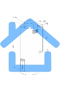 Вытяжка каминная Zigmund & Shtain K 146.4 W белый, 35 см, 1100 куб. м/ч, 60 дБ