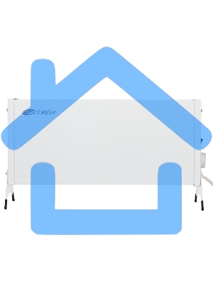 Конвектор СОКОЛ Такса 60-0121, белый, 1000 Вт, 15 м2, механический термостат