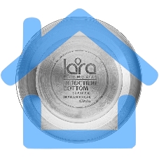 Чайник для плиты LARA LR00-74 3 л, нержавеющая сталь, черный матовый