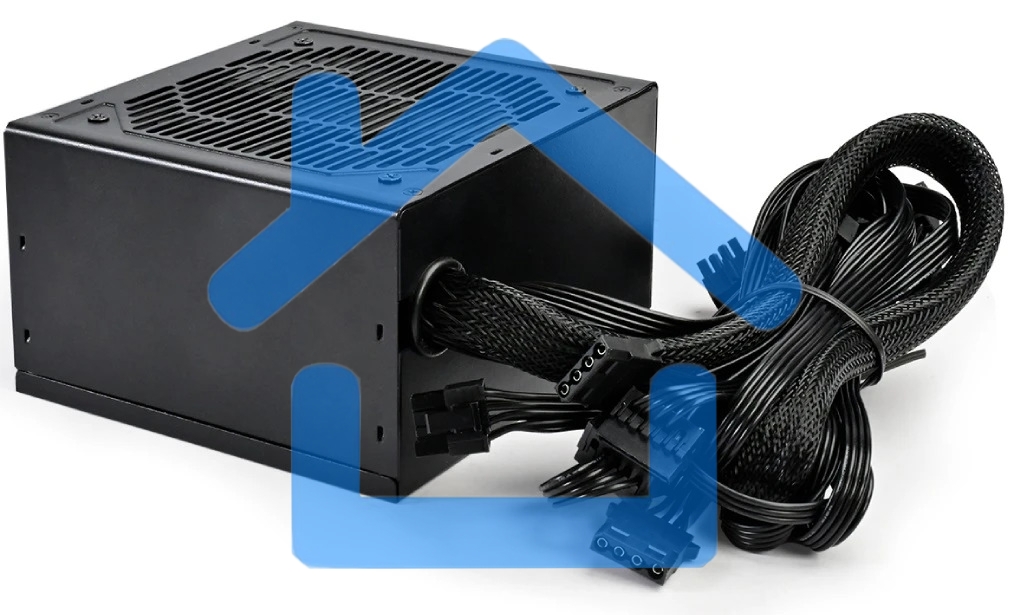 Блок питания PCCOOLER KF650, 650W 80 PLUS White (ATX, ATX 2.4, Non-modular, 1x24(20+4)pin 550мм, 1xCPU*2 8(4+4)pin 610+150мм, 2xPCIe 8(6+2)pin 510мм, 2xSATA*3+MOLEX4pin*1 450+150+150+150мм, Active, 120x120мм, 140x150x86mm, APFC, OVP, SCP, OPP (140-160%, 2