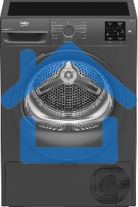 Сушильная машина Beko BM3T37220A черный, 7 кг, сушка - тепловой насос, программ - 15, 59.8 x 84.6 x 54.5 см