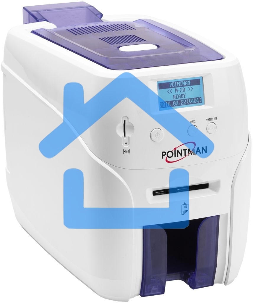 Принтер пластиковых карт Pointman Nuvia N20 300 dpi, до 600 карт/час, USB, Ethernet, RS-232, белый