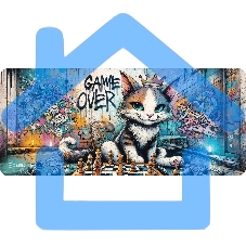 Коврик для мыши Cactus Game Over 900x400x4мм (CS-MP-COR01XXL)