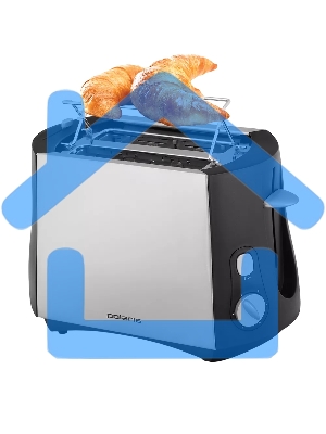 Тостер Polaris PET-0812A черный матовый