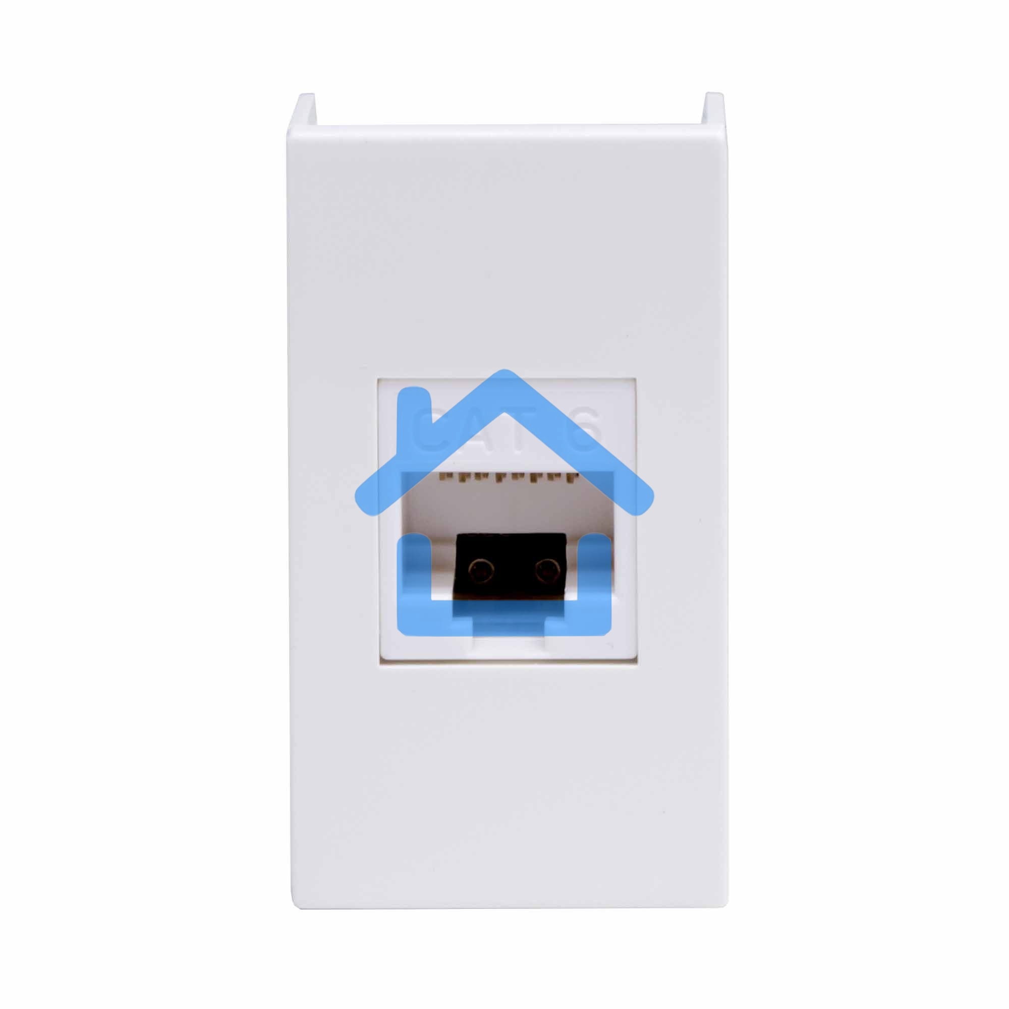 Розетка компьютерная DKC Viva 45058 RJ-45 кат.6, неэкранированная, 8P8C, Hyperline, Dual IDC, белая, 1 модуль