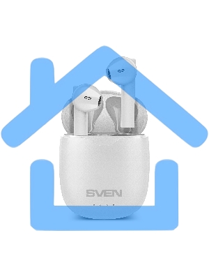 Наушники беспроводные внутриканальные с микрофоном SVEN E-727BT белый Bluetooth