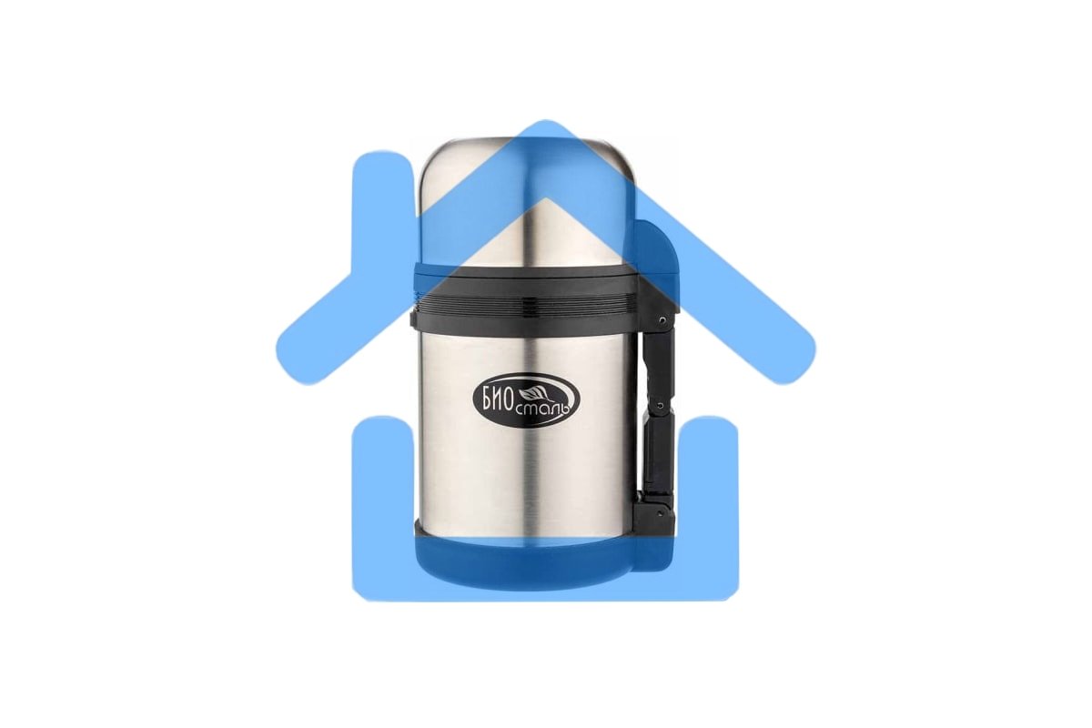 Термос BIOSTAL NG800-1 0.8 л, универс, ручка, рем. для переноски, крышка-чашка и доп. пласт. чашка.