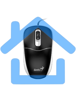 Мышь проводная Genius DX-111 черно-серый, 1200 dpi, USB, кнопки - 3