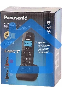 Телефон беспроводной (DECT) Panasonic KX-TGB610RUR, Монохромный, АОН, черный/красный