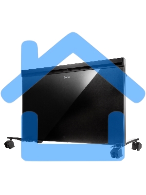 Конвективно-инфракрасный обогреватель Ballu Plaza Solar BIHP/S-2500 черный, 2500 Вт, 25 м2, термостат, дисплей