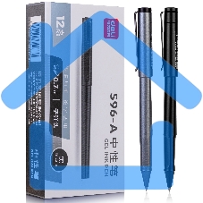 Ручка гелевая Deli S96-A ассорти, d=0.7мм, черные чернила