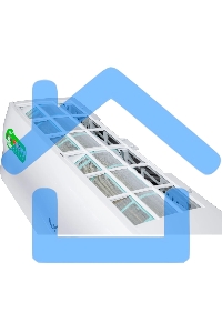 Кондиционер сплит-система настенного типа RIX LITE I/O-W07MB 7000 BTU, 21 м², 23 дБ, охлаждение, обогрев, осушение, белый