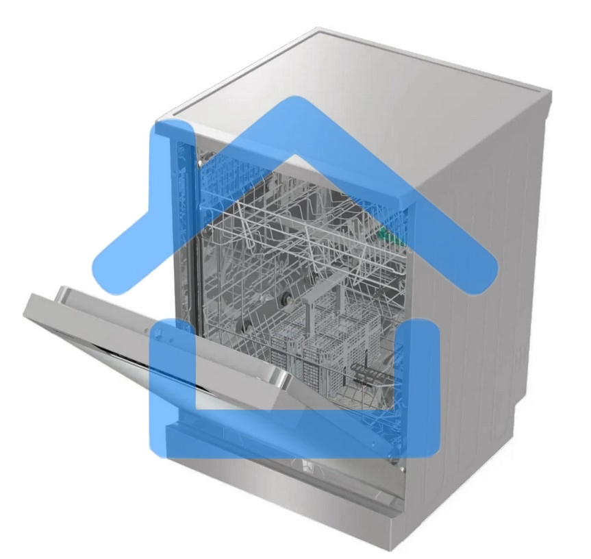 Встраиваемая посудомоечная машина Gorenje GS642E90X, серебристая, 59.9 см, 13 компл., 47 дБ, класс A++