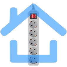 Сетевой фильтр PC Pet AP01006-3-GR 3м (5 розеток) серый