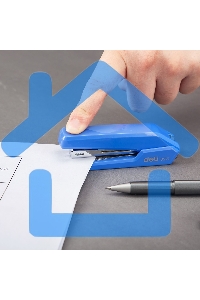 Степлер Deli E0271 Essential N10 (15 листов), ассорти, 50 скоб, закрытый, коробка