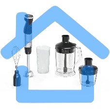 Погружной блендер MOULINEX DD67L810, серебристый/черный