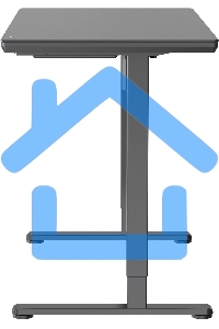 Стол Cactus CS-EGD-BBK столешница стекло черный, каркас черный