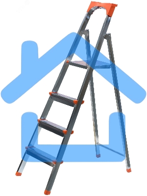 Лестница-стремянка стальная Fit 4 ступени, вес 5.55 кг