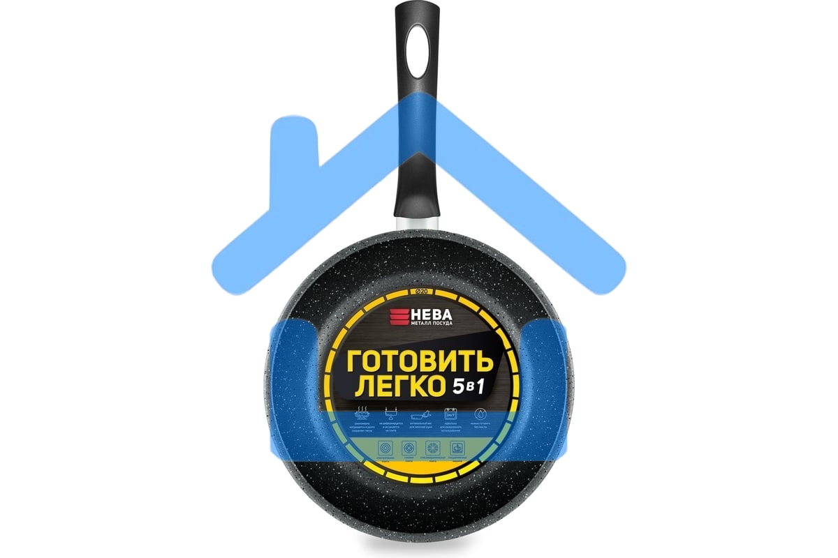 Сковорода НЕВА-МЕТАЛЛ Готовить легко GL 2120у