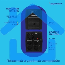 Источник бесперебойного питания Ippon Back Basic 1500 Euro 900Вт 1500ВА черный