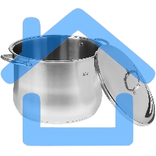 Кастрюля LARA LR02-47 21,8 л 34x25см, индукционное дно, крышка из стали, нержавеющая сталь