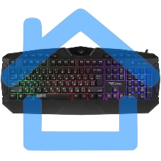 Игровая клавиатура Qumo Antares K60, проводная, 104 + 10 клавиш мультимедиа, встроенные радужная подсветка