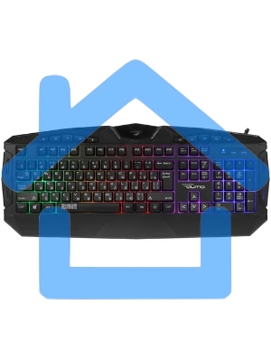 Игровая клавиатура Qumo Antares K60, проводная, 104 + 10 клавиш мультимедиа, встроенные радужная подсветка