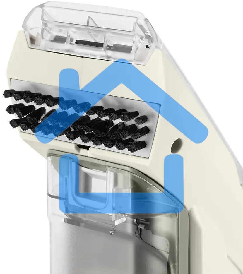 Пылесос ручной Kitfort КТ-5195 бежевый/серый, питание от аккумулятора, 50 Вт, уборка влажная, пылесборник 0.11 л, работа от АКБ max 15 мин